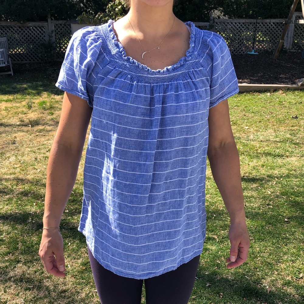 Flowy linen top